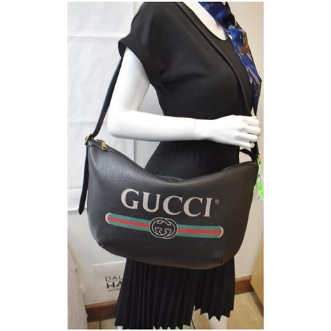 gucci half moon bag vintage|authentic gucci hobo bag.